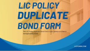 LIC Policy Duplicate Bond